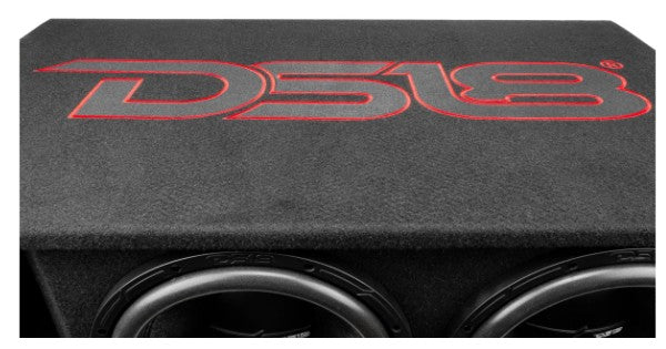DS18 Dual 12" Loaded Subwoofer Ported Enclosure With ZR12.4D 1500 Watts Rms