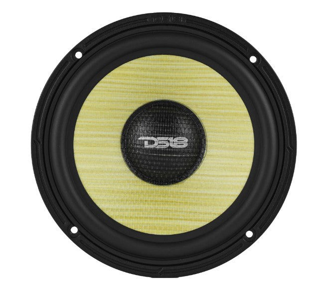 DXQ 6.5" 2-Way Component Speaker Set with Yellow Straw + Composite Foam Cone | 150W RMS 4-Ohm
