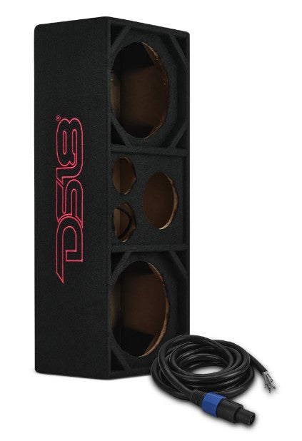 Dual 10” + Dual 4” Tweeter + 2” Driver Ported Empty Voceteo Enclosure | Speakon-Ready