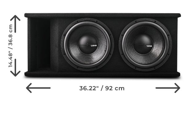 Dual 12" Loaded Subwoofer Ported Enclosure With ZR12.2 1600 Watts Rms