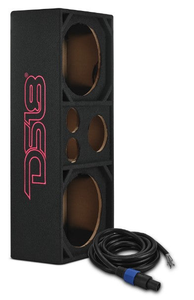 Dual 12” + Dual 4” Tweeter + 2” Driver Ported Voceteo Empty Enclosure | Speakon-Ready