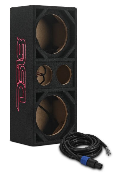 Dual 8” + Dual 4” Tweeter Ported Voceteo Empty Enclosure | Speakon-Ready