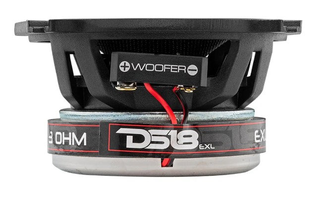 EXL 4" 2-Way Coaxial Speaker with Fiber Glass Cone | 60W RMS 3-Ohm
