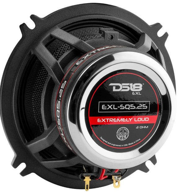 EXL 5.25" 2-Way Coaxial Speaker with Fiber Glass Cone | 80W RMS 3-Ohm