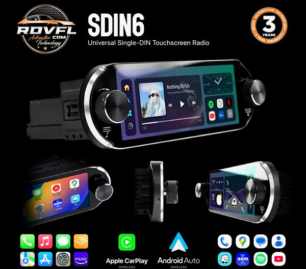 RDVFL SDIN6 – Single-DIN Touchscreen