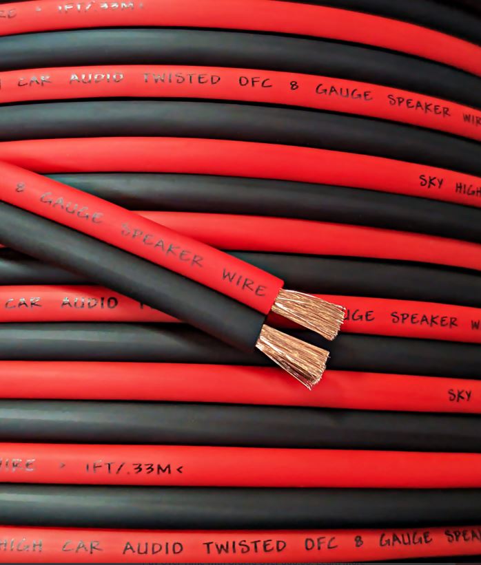 Sky High Car Audio 8 Gauge OFC Speaker Wire