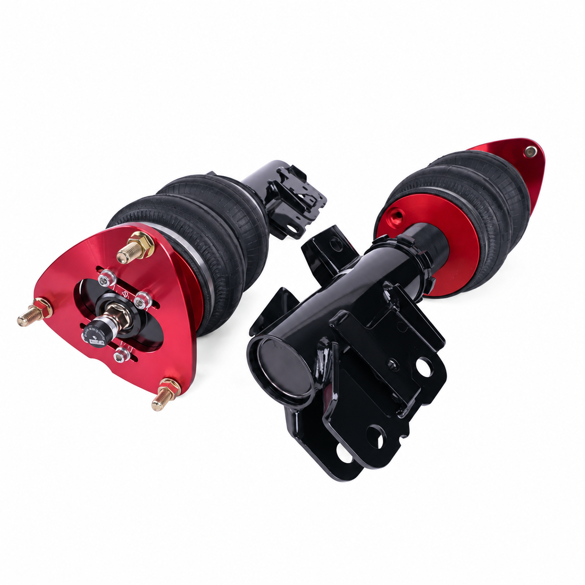 Air Lift Front air strut lower mounting brackets — example only; components vary by selected vehicle and kit