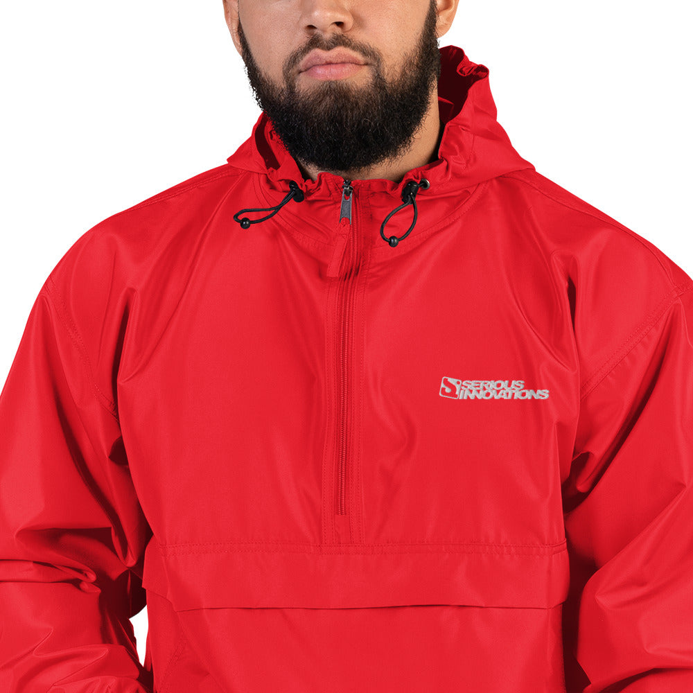 Embroidered Packable Jacket