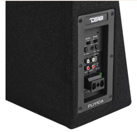 10" 350 W RMS Shallow Subwoofer Powered Enclosure w Remote DS18 PU110A