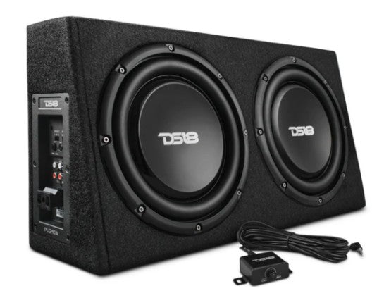 10" 350 Watts RMS 2 Ohm Midbass Shallow Subwoofer Enclosure with Bass Knob
