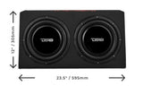 10" 350 Watts RMS 2 Ohm Midbass Shallow Subwoofer Enclosure with Bass Knob