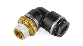 Elbow Male - 1/4" MNPT x 3/8" PTC - DOT - SMC # KV2L11-35S - 21851