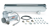 4 Gal. Polished Tank w/ Viair 444c chrome compressor, 1/4" & 3/8" fittings & tank mounting hardware