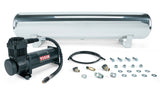 4 Gal. Polished Tank w/ Viair 444c black compressor, 1/4" & 3/8" fittings & tank mounting hardware