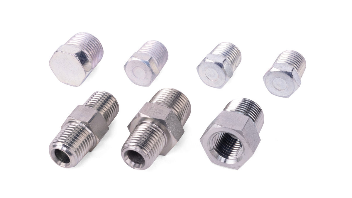 Fitting pack for 4 Gallon aluminum tank 7 Port (11957 or 12957) for 1/4" & 3/8" lines (For ALP Management Systems)