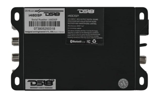 4-Input / 8-Output Digital Sound Processor with Bluetooth and App Control
