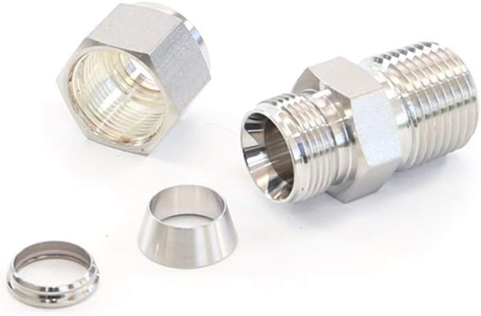 Stainless Steel Compression Male Straight