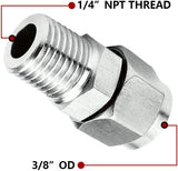Stainless Steel Compression Male Straight