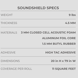 SoundShield Original Single Roll – Premium Triple-Layer Automotive Sound Deadening