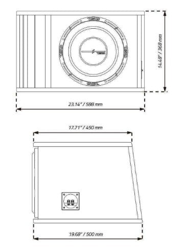 DS18 12" 1 Ohm Subwoofer 1600 Watt Loaded In a Ported Box ZR112LD