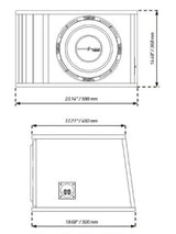 DS18 12" 1 Ohm Subwoofer 1600 Watt Loaded In a Ported Box ZR112LD