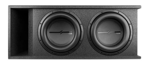 DS18 12" Loaded Dual Vented Armored 4000W Subwoofer Enclosure ZXI-212LD-RG