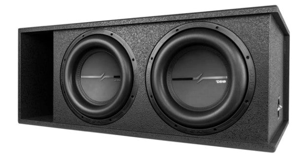DS18 12" Loaded Dual Vented Armored 4000W Subwoofer Enclosure ZXI-212LD-RG