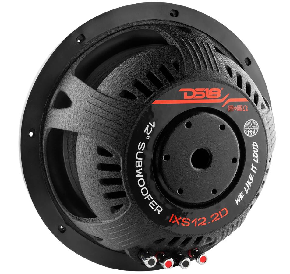 DS18 IXS12.2D 12” Shallow Mount Subwoofer