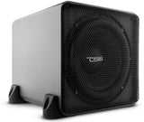 DS18 Loaded Subwoofer Enclosure 8" 300W RMS Subwoofer with 8" Passive Sub