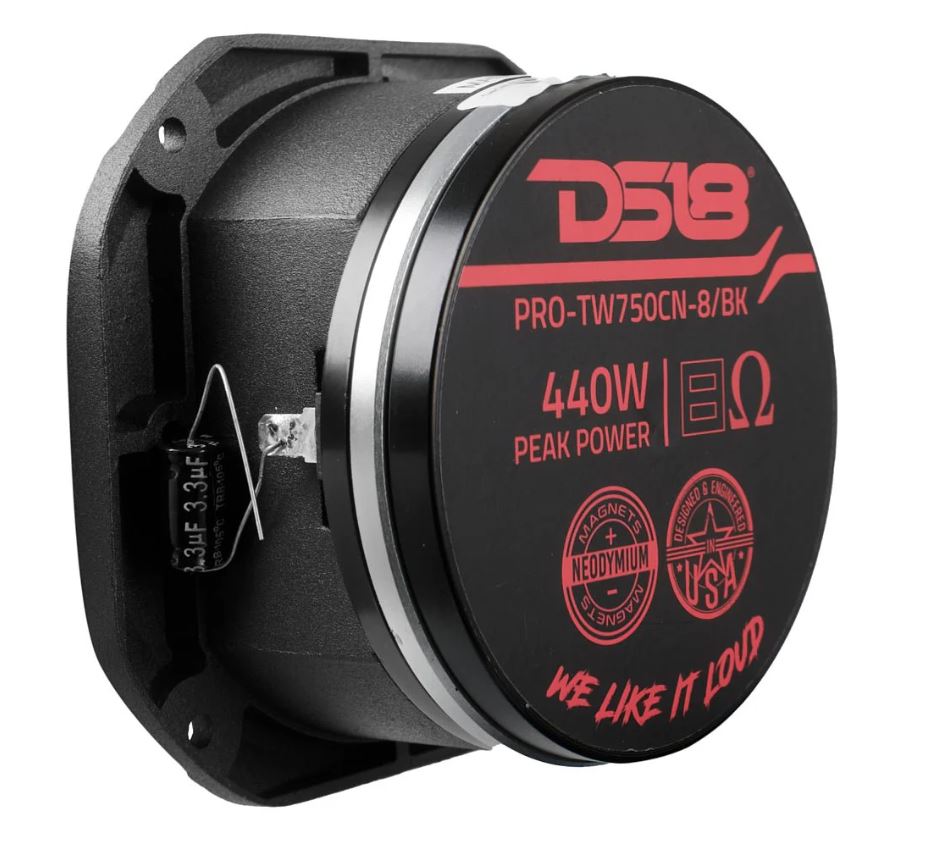 DS18 4" PRO-TW750CN Super Bullet Tweeter with 1.5" 8 ohms