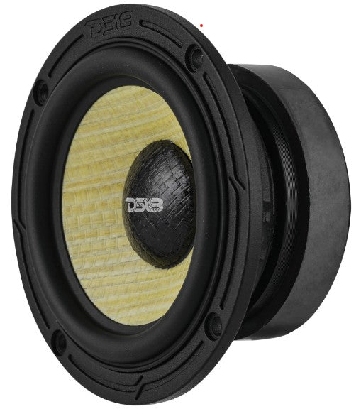 DXQ 3.5” Midrange Speaker with Yellow Straw + Composite Foam Cone | 60W RMS 4-Ohm