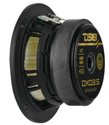 DXQ 3.5” Midrange Speaker with Yellow Straw + Composite Foam Cone | 60W RMS 4-Ohm