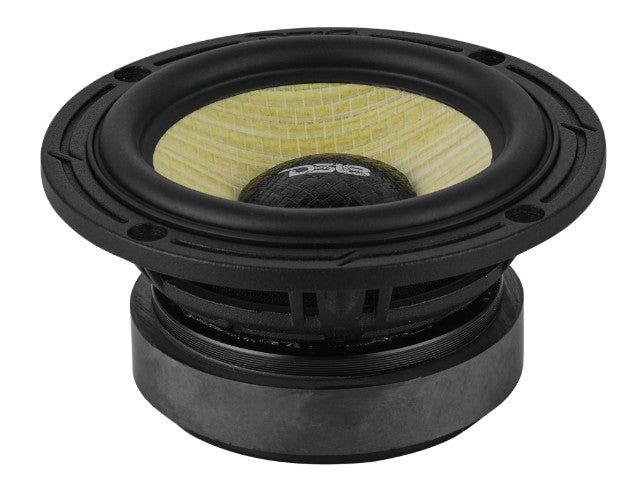 DXQ 3.5” Midrange Speaker with Yellow Straw + Composite Foam Cone | 60W RMS 4-Ohm