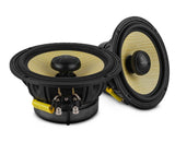 DXQ 6.5" 2-Way Coaxial Speakers with Yellow Straw + Composite Foam Cone | 150W RMS | 4 Ohm | Pair (2 Speakers)