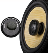 DXQ 6.5" 2-Way Coaxial Speakers with Yellow Straw + Composite Foam Cone | 150W RMS | 4 Ohm | Pair (2 Speakers)