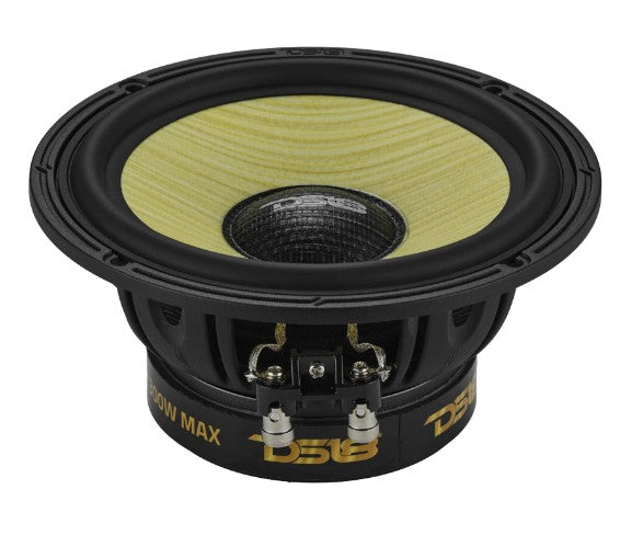 DXQ 6.5" 2-Way Component Speaker Set with Yellow Straw + Composite Foam Cone | 150W RMS 4-Ohm