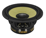 DXQ 6.5" 2-Way Component Speaker Set with Yellow Straw + Composite Foam Cone | 150W RMS 4-Ohm