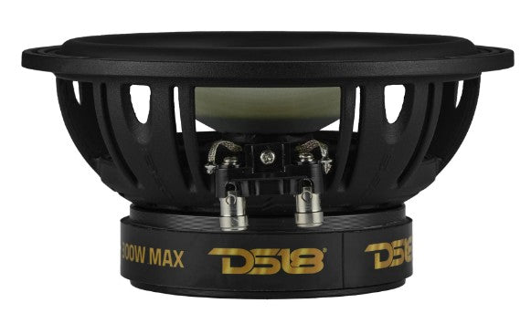 DXQ 6.5" 2-Way Component Speaker Set with Yellow Straw + Composite Foam Cone | 150W RMS 4-Ohm