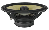 DXQ 6x9" 2-Way Coaxial Speaker with Yellow Straw and Composite Foam Cone | 150W RMS 4-Ohm
