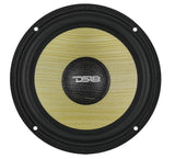 DXQ 6.5" 3-Way Component Speaker Set with Neodymium Magnet and Yellow Straw + Composite Foam Cone | | 180W RMS 4-Ohm