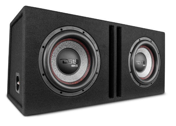 Dual 10" Loaded Subwoofer Ported Enclosure With GEN-X104D 800 Watts RMS