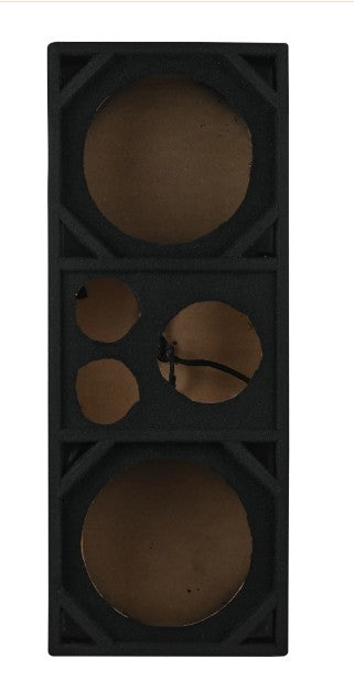 Dual 10” + Dual 4” Tweeter + 2” Driver Ported Empty Voceteo Enclosure | Speakon-Ready