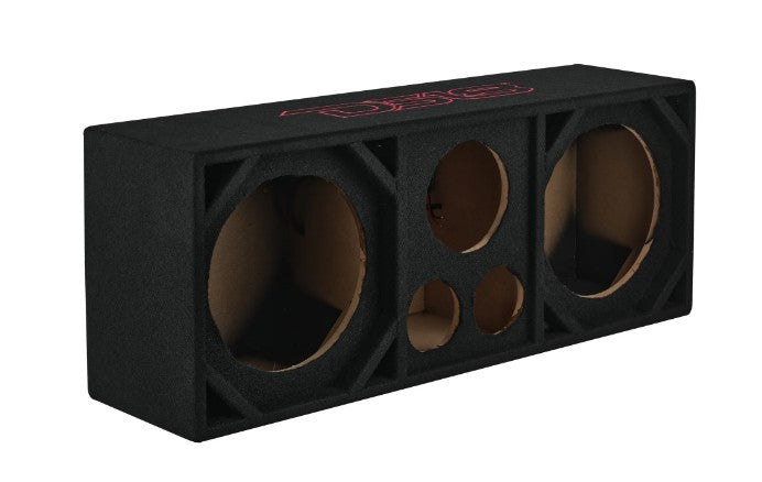 Dual 10” + Dual 4” Tweeter + 2” Driver Ported Empty Voceteo Enclosure | Speakon-Ready