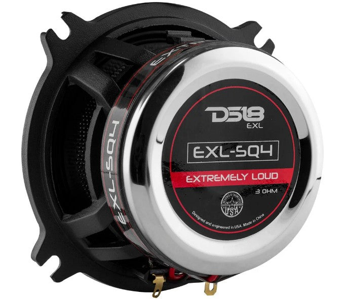 EXL 4" 2-Way Coaxial Speaker with Fiber Glass Cone | 60W RMS 3-Ohm