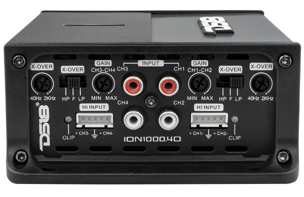 ION Compact Full Range Class D 4-Channel Amplifier 4 x 150 Watts RMS @ 4-ohm