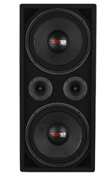 Loaded Voceteo Enclosure with Dual 10" Mids, Dual 3.78" Tweeters, Amplifier & Speakon Cable
