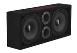 Loaded Voceteo Enclosure with Dual 8" Speakers, Dual 3.78" Tweeters, Amplifier & Speakon Cable