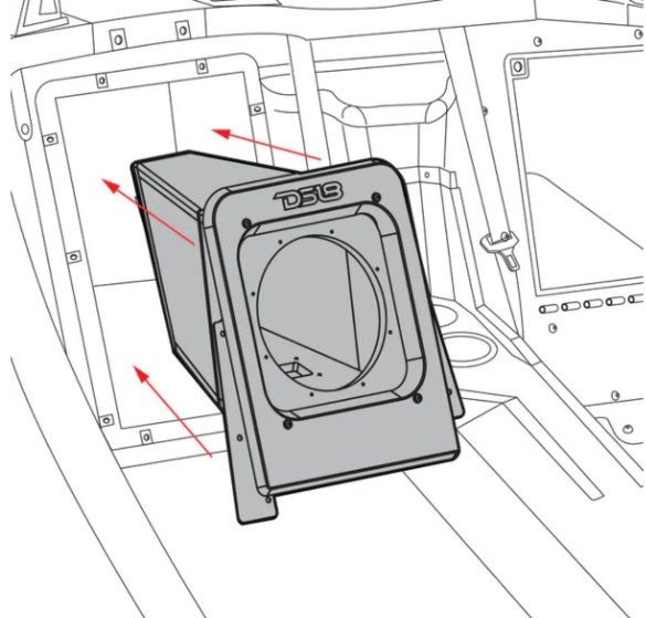 Polaris Slingshot 10" Rear Sealed Subwoofer Enclosure 2015–Present