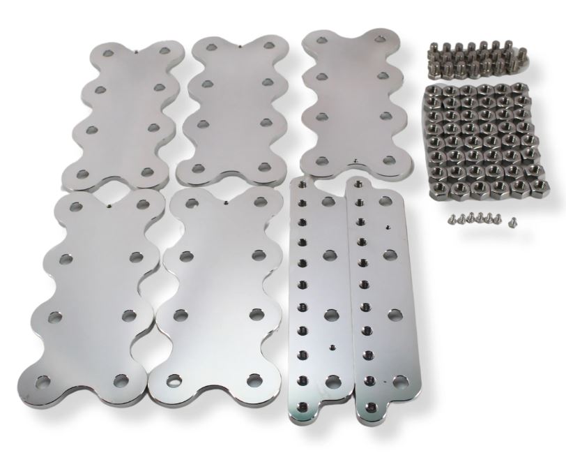 Quad Bank Aluminum Bus Bar Kit for 24 Cells