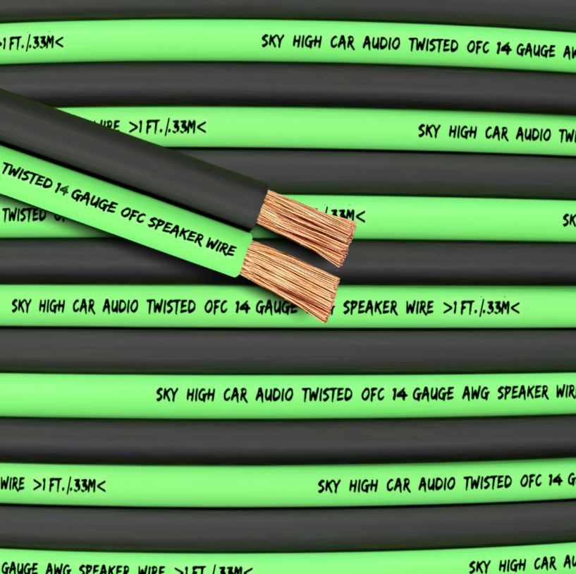Sky High Car Audio OFC 14 Gauge Speaker Wire 25ft-400ft
